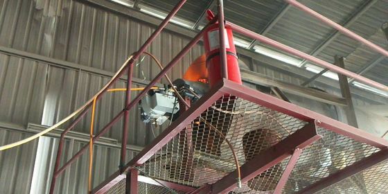 Suszarka piaskowa KV30 210 - 270Kw Spalarz oleju silnikowego